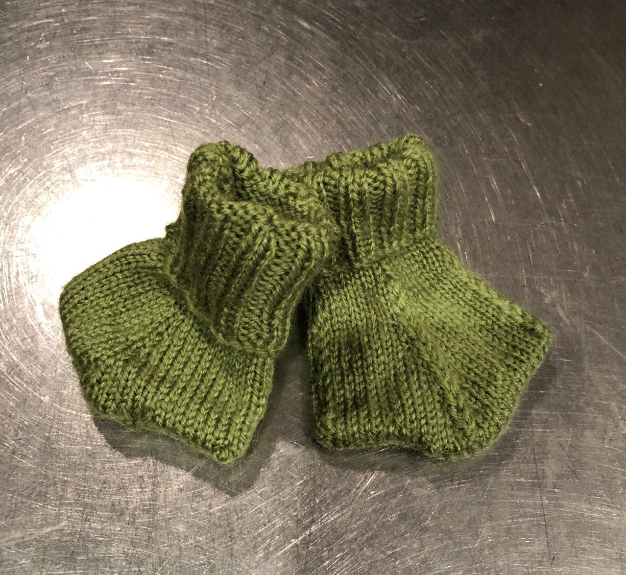Duck flamingo dinosaur baby boots. Hand knitted washable and can be made in any colour.