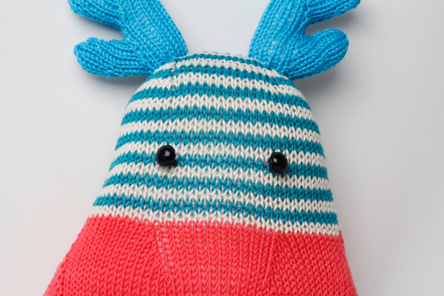 Marvellous Marvin the Moose - hand knitted cruelty free Moose head wall decor.