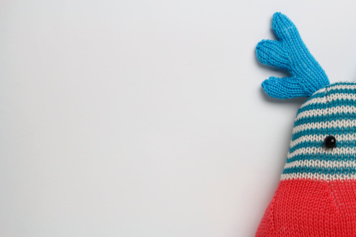 Marvellous Marvin the Moose - hand knitted cruelty free Moose head wall decor.