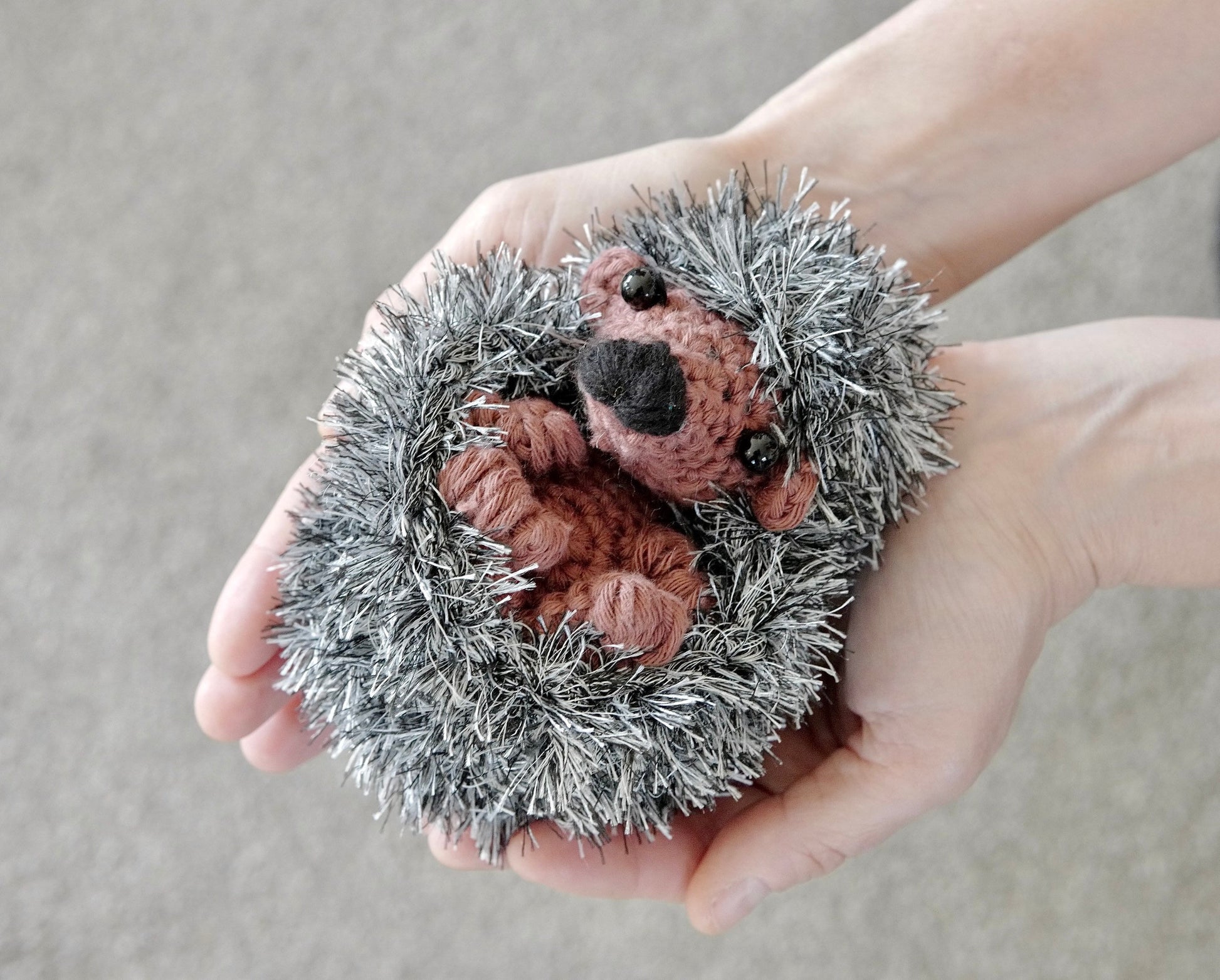 Tiggy Winkle hand crochet Hedgehog